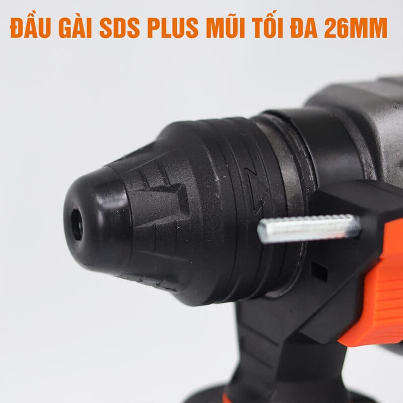 Máy khoan bê tông Workfix WF-BT1200AVT, khoan búa, khoan tường, đục. Máy khoan điện AVS — ĐẦU GÀI SDS PLUS 26MM