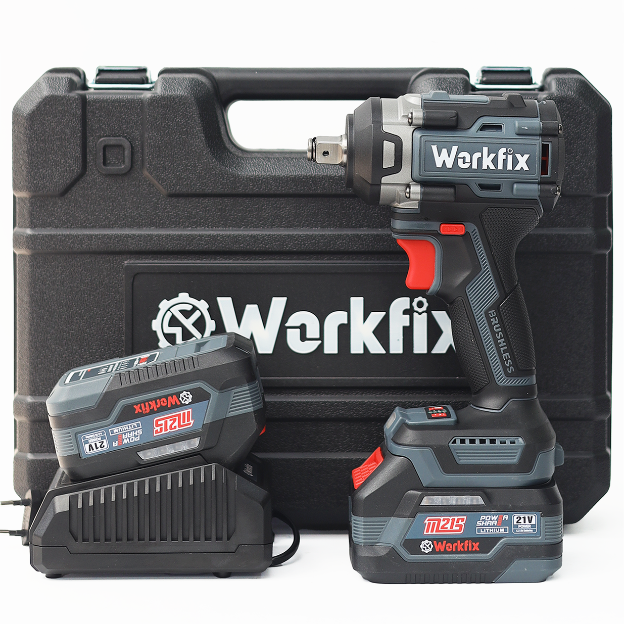 Máy siết bulong pin Workfix WF-IW550PRO (550N.m) - Mở ốc ô tô, xe máy