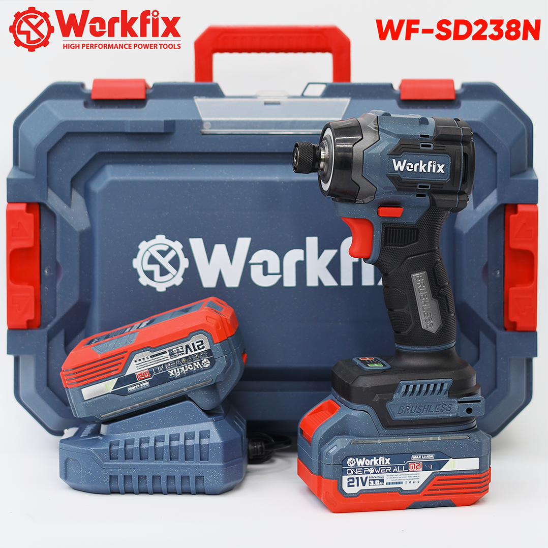 Máy bắt vít pin Workfix WF-SD238N (Đầu gài 1/4 inch) - 4 Cấp chỉnh tốc