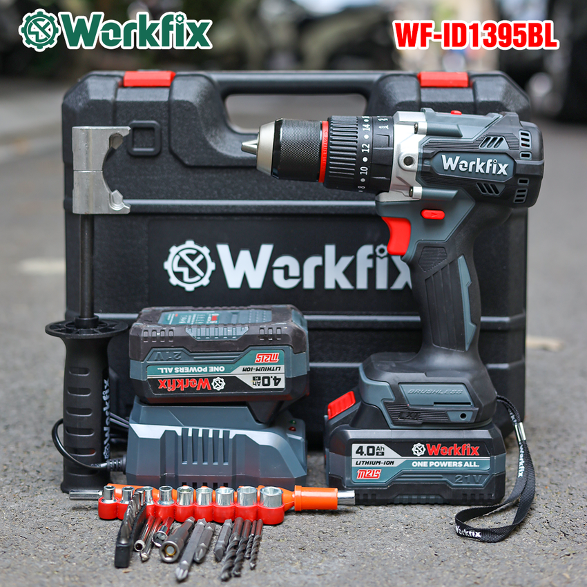 Máy khoan bê tông pin Workfix WF-ID1395BL (3 Chức năng) - Động cơ Brushless - image 1
