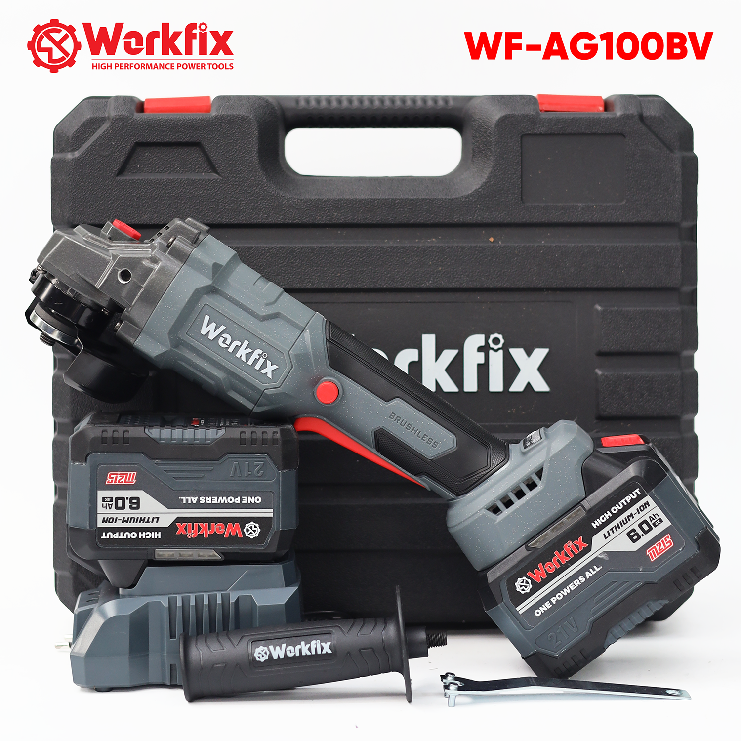 Máy mài góc pin Workfix WF-AG100BV - Đa năng cắt, mài, đánh bóng
