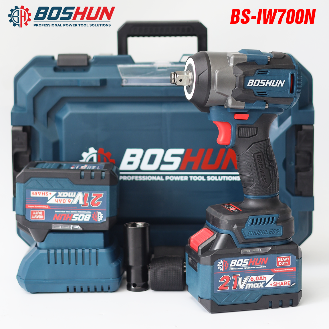 Máy siết bulong pin Boshun BS-IW700N (700N.m) - Khả năng mở ốc 32mm