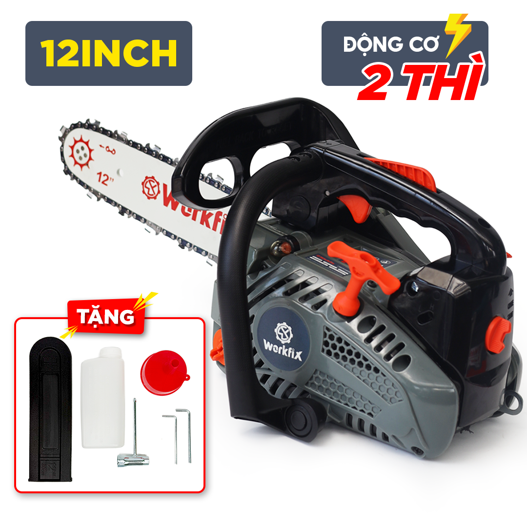 Máy cưa xích chạy xăng Workfix WF-CX1202E (900W) - Lam xích 30cm